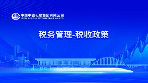 税收政策 